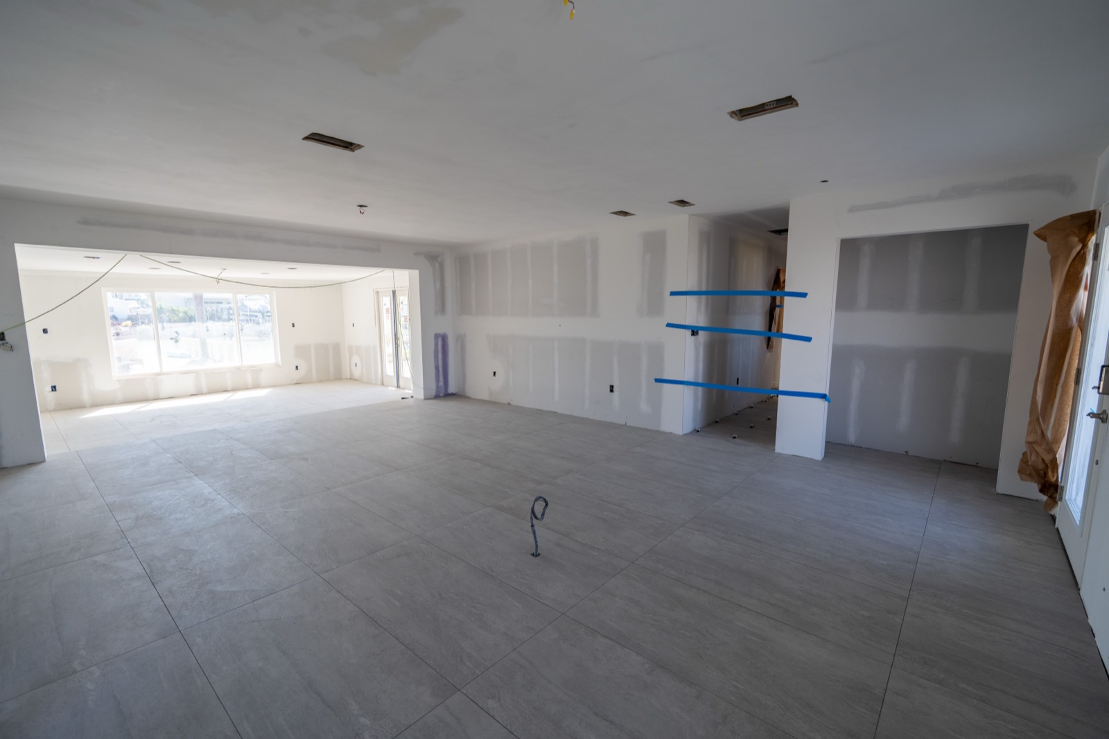 Active construction on a Tampa Bay job site