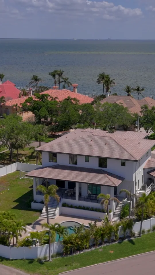 Still from a cinematic listing film of a waterfront new build in Waterfront new build, St. Petersburg